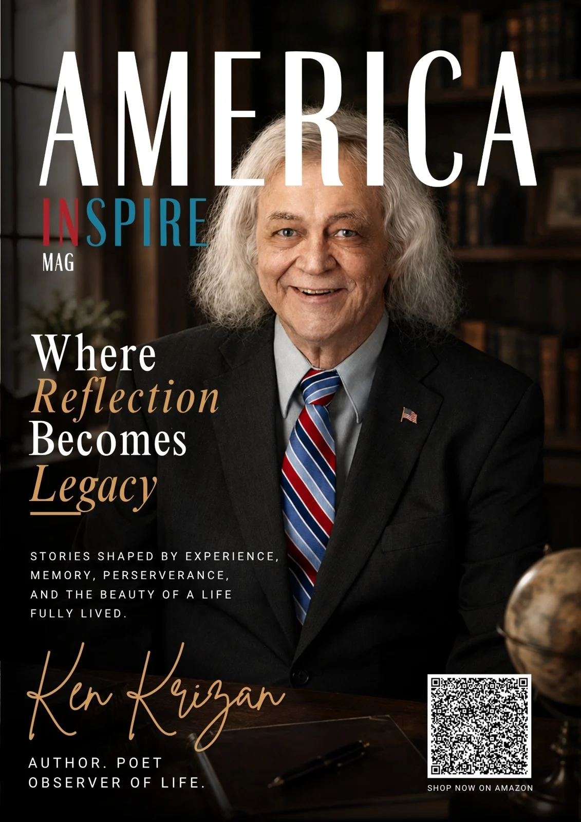 Ken Krizan on the America Inspire Magazine cover